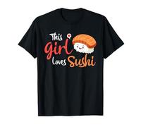 Cette Fille Aime Les sushis Mignon Nourriture féminine Citation Art T-Shirt