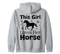 Cette Fille Aime Son Cheval Aime l'art Occidental Sweat à Capuche