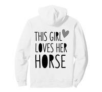 Cette Fille Aime Son Cheval avec Un Joli Motif Cavalier Sweat à Capuche