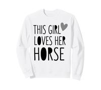 Cette Fille Aime Son Cheval avec Un Joli Motif Cavalier Sweatshirt
