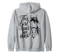 Cette Fille Aime Son Cheval Cavalier équestre Sweat à Capuche