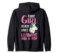 Cette Fille Aime Vraiment Les Lamas et la K-Pop Sweat à Capuche