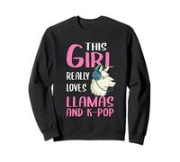 Cette Fille Aime Vraiment Les Lamas et la K-Pop Sweatshirt