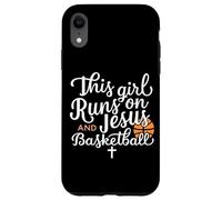 Cette Fille Court sur Jésus et Basket-Ball Bible Religion God Pray Coque pour iPhone XR