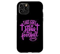Cette Fille Court sur Jésus et Le Football Bible Religion Dieu Priez Coque pour iPhone 11 Pro