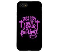 Cette Fille Court sur Jésus et Le Football Bible Religion Dieu Priez Coque pour iPhone SE (2020) / 7/8