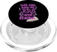 Cette Fille Court sur Jésus et lit Un Groupe d'étude de la Bible PopSockets PopGrip pour MagSafe