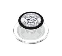 Cette Fille Court sur Jésus et Théâtre Minimaliste Retro Graphic PopSockets PopGrip pour MagSafe