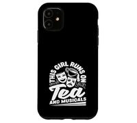 Cette fille court sur le thé et adore les comédies musicales Coque pour iPhone 11