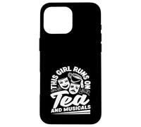 Cette fille court sur le thé et adore les comédies musicales Coque pour iPhone 16 Pro Max