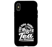Cette fille court sur le thé et adore les comédies musicales Coque pour iPhone X/XS
