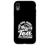 Cette fille court sur le thé et adore les comédies musicales Coque pour iPhone XR