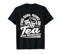Cette fille court sur le thé et adore les comédies musicales T-Shirt