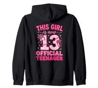 Cette Fille est Maintenant 13 Ans Officiel pour Adolescente 13e Anniversaire Sweat à Capuche