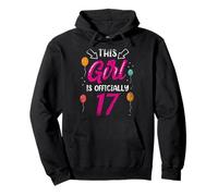 Cette Fille est Officiellement 17 Ans Anniversaire Filles Sweat à Capuche