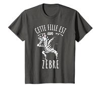Cette Fille Est Un Zèbre T-Shirt, Enfant, Asphalte, 4 Ans