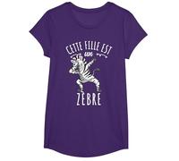 Cette Fille Est Un Zèbre T-Shirt, Fille, Violet, S