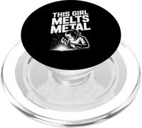 Cette Fille Fait Fondre la fierté du soudage des métaux PopSockets PopGrip pour MagSafe