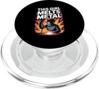 Cette Fille Fait Fondre la fierté du soudage des métaux PopSockets PopGrip pour MagSafe