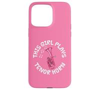 Cette fille joue du cor ténor, une musicienne de cuivres Coque pour iPhone 15 Pro Max