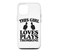 Cette Fille Joue du Trombone à Deux Pouces Coque pour iPhone 12/12 Pro