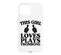 Cette Fille Joue du Trombone à Deux Pouces Coque pour iPhone 15