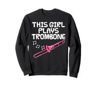 Cette fille joue du trombone, tromboniste féminine Sweatshirt