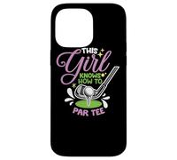 Cette fille sait comment se débrouiller pour une fille de golf Coque pour iPhone 14 Pro Max