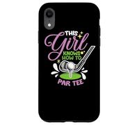 Cette fille sait comment se débrouiller pour une fille de golf Coque pour iPhone XR