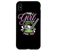 Cette fille sait comment se débrouiller pour une fille de golf Coque pour iPhone XS Max