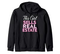 Cette Fille Vend des biens immobiliers à louer, Agent Immobilier pour Femmes Sweat à Capuche