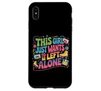 Cette Fille Veut Juste qu'on la Laisse Tranquille Design Coque pour iPhone XS Max