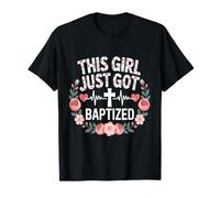 Cette Fille Vient de se Faire baptiser Une Communion chrétienne Religieuse T-Shirt