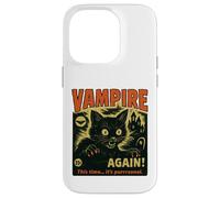 Cette Fois, C'est Vampire Cat Horror Dark Funny Night. Coque pour iPhone 14 Pro