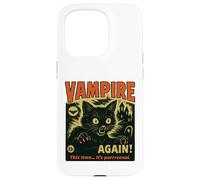 Cette Fois, C'est Vampire Cat Horror Dark Funny Night. Coque pour iPhone 15 Pro
