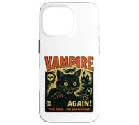 Cette Fois, C'est Vampire Cat Horror Dark Funny Night. Coque pour iPhone 16 Pro