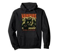 Cette Fois, C'est Vampire Cat Horror Dark Funny Night. Sweat à Capuche