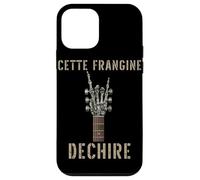 Cette Frangine Dechire Guitare Gothique Rocker Squelette Coque pour iPhone 12 Mini