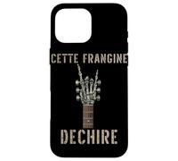 Cette Frangine Dechire Guitare Gothique Rocker Squelette Coque pour iPhone 16 Pro Max