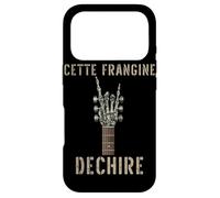 Cette Frangine Dechire Guitare Gothique Rocker Squelette Coque pour iPhone 17 Pro