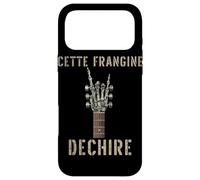 Cette Frangine Dechire Guitare Gothique Rocker Squelette Coque pour iPhone 17 Pro Max