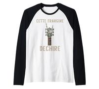 Cette Frangine Dechire Guitare Gothique Rocker Squelette Manche Raglan
