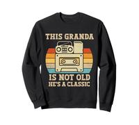 Cette grand-mère n'est pas vieille, c'est une cassette de musique rétro classique Sweatshirt
