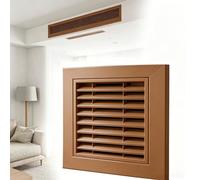 Cette Grille de Ventilation de Plafond en Alliage d'aluminium, avec diffuseur d'air de Retour Mince et Installation Facile, est idéale pour la rénovation résidentielle. Ouverture du Conduit