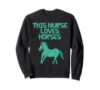Cette infirmière Adore Les Chevaux, cavalière Sweatshirt