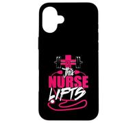 Cette infirmière soulève Un entraînement drôle d'haltérophilie, de Fitness, de Gym Coque pour iPhone 16 Plus