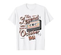 Cette légende est née en octobre 1961 : Awesome Man Birthday T-Shirt