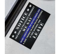 Cette Maison est politiquement incorrecte. Nous souhaitons Un Joyeux Noël, Une Nation sous l'égide de Dieu, et remercions nos Forces de l'ordre. Si Cela Vous Offense, Veuillez Laisser Un paillasson.