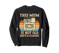 Cette maman n'est pas vieille, elle est une cassette de musique rétro classique Sweatshirt