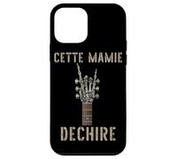 Cette Mamie Dechire Guitare Squelette Gothique Rocker Coque pour iPhone 12 Mini